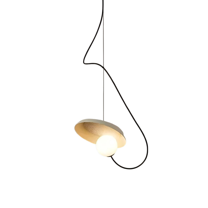 Wire Round Pendant Light