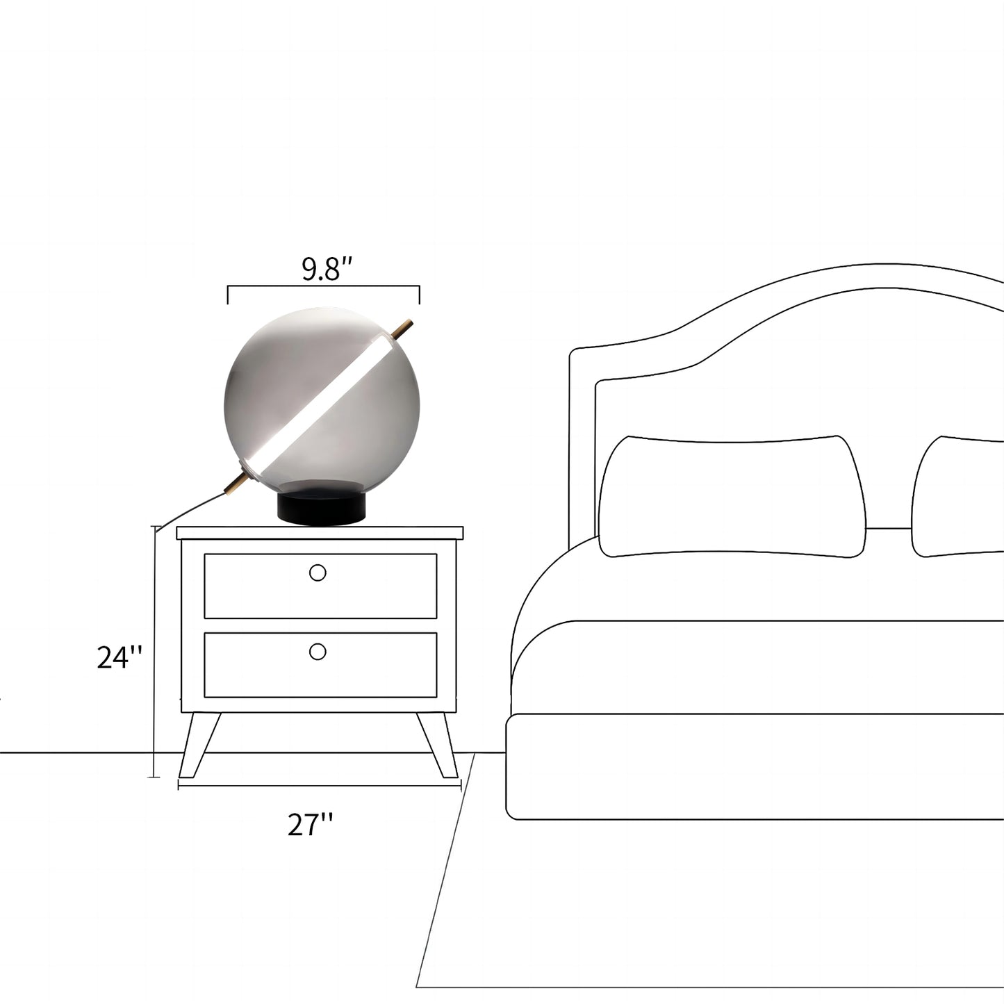 ASSER Globe Table Lamp