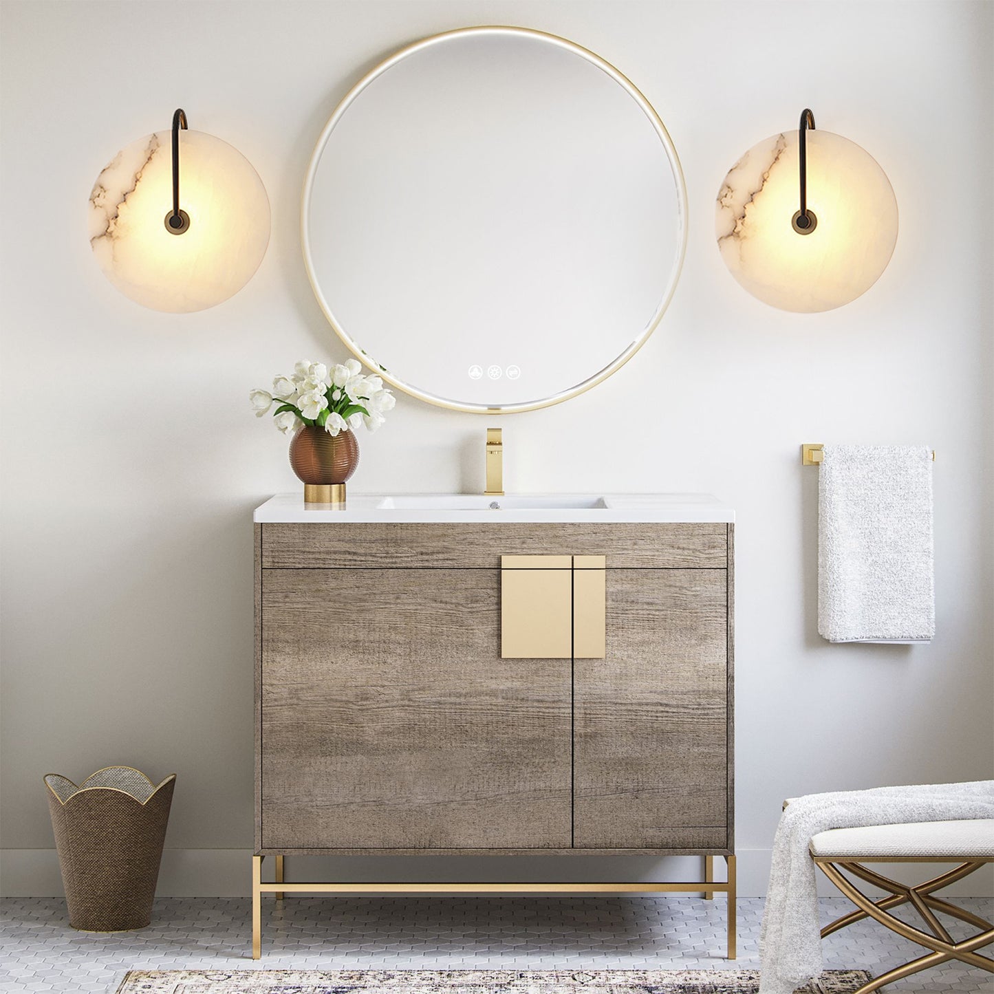 Alabaster Sconce