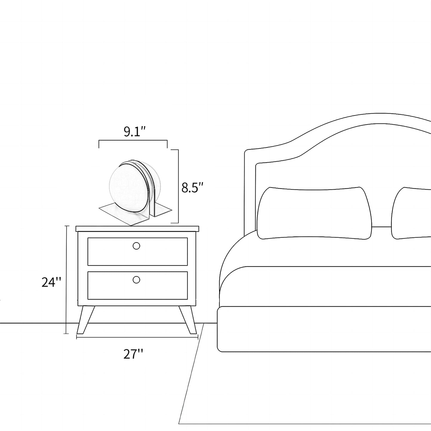 Ben Swildens Globe Table Lamp