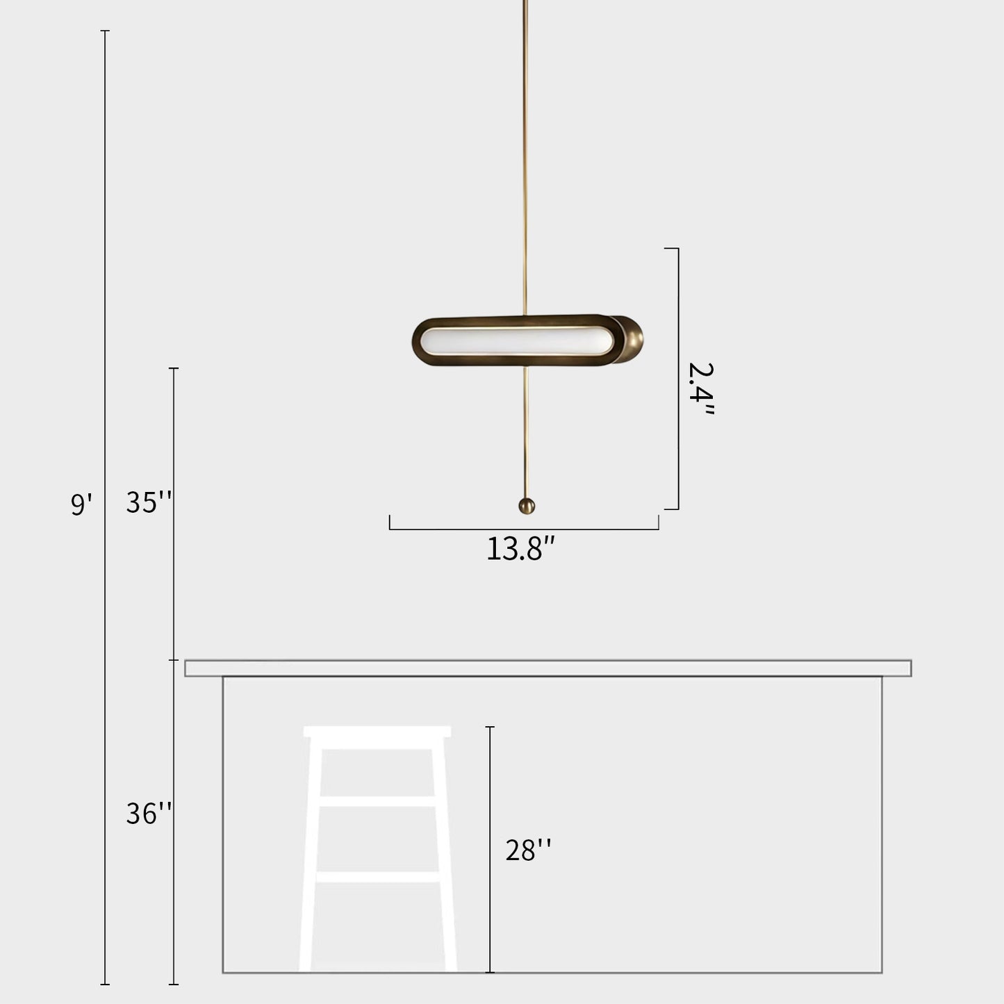 Circuit Oval Pendant Lamp