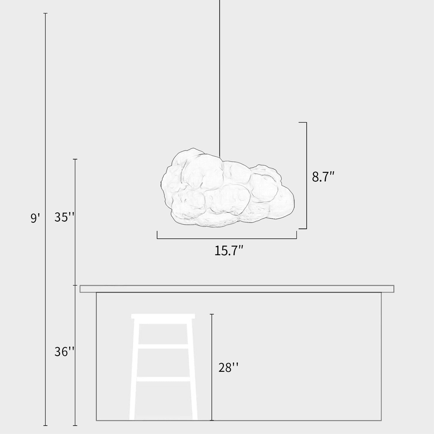 Cotton Cloud Pendant Light