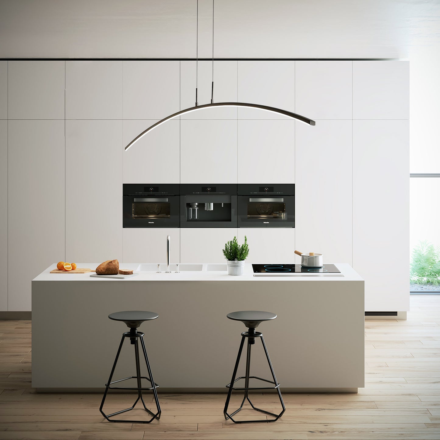 Curved Pendant Lamp