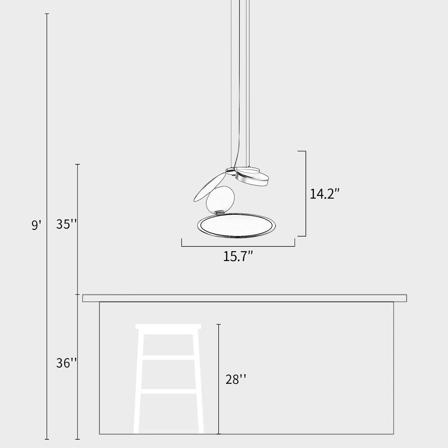 Cut Suspension Lamp