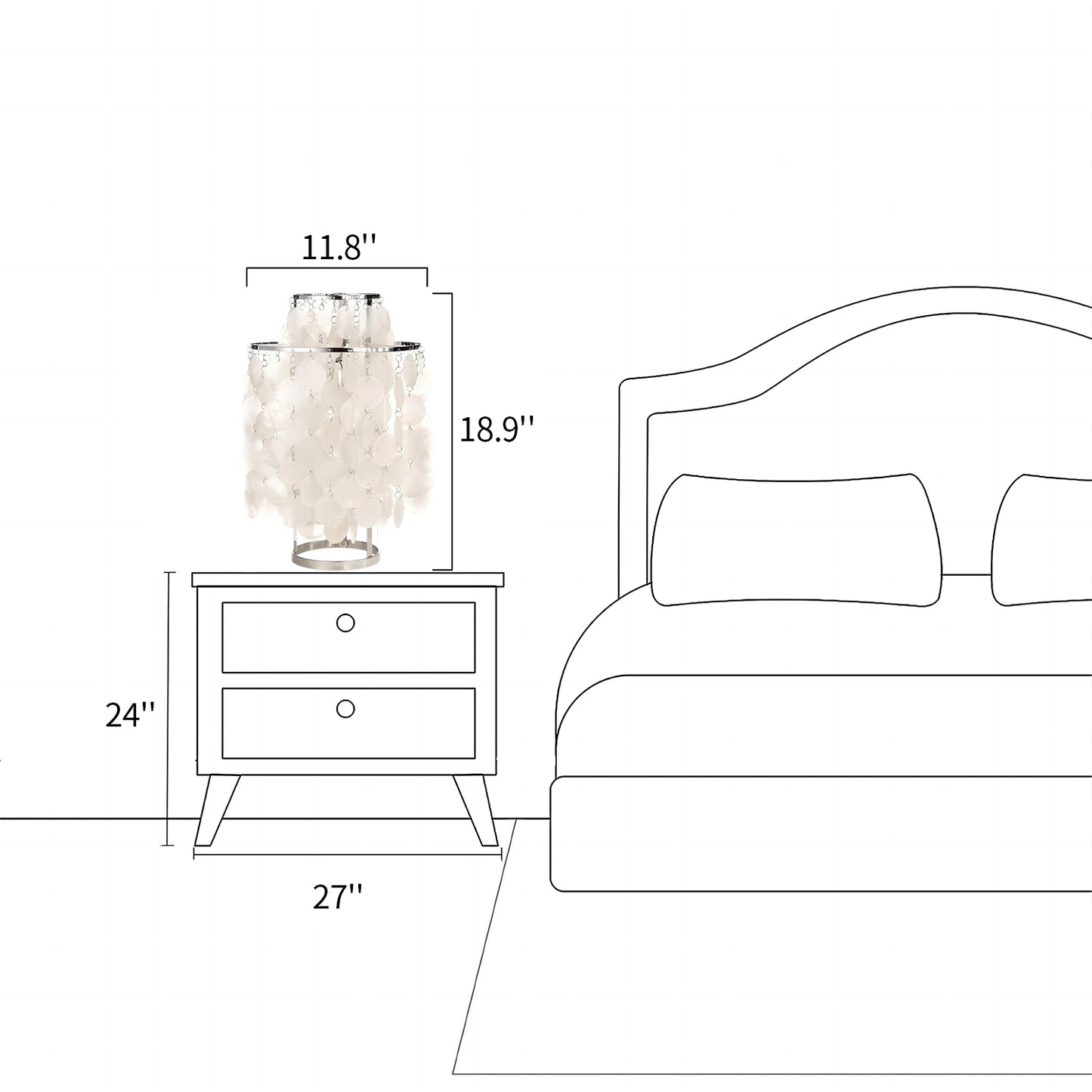 Fun Capiz Table Lamp