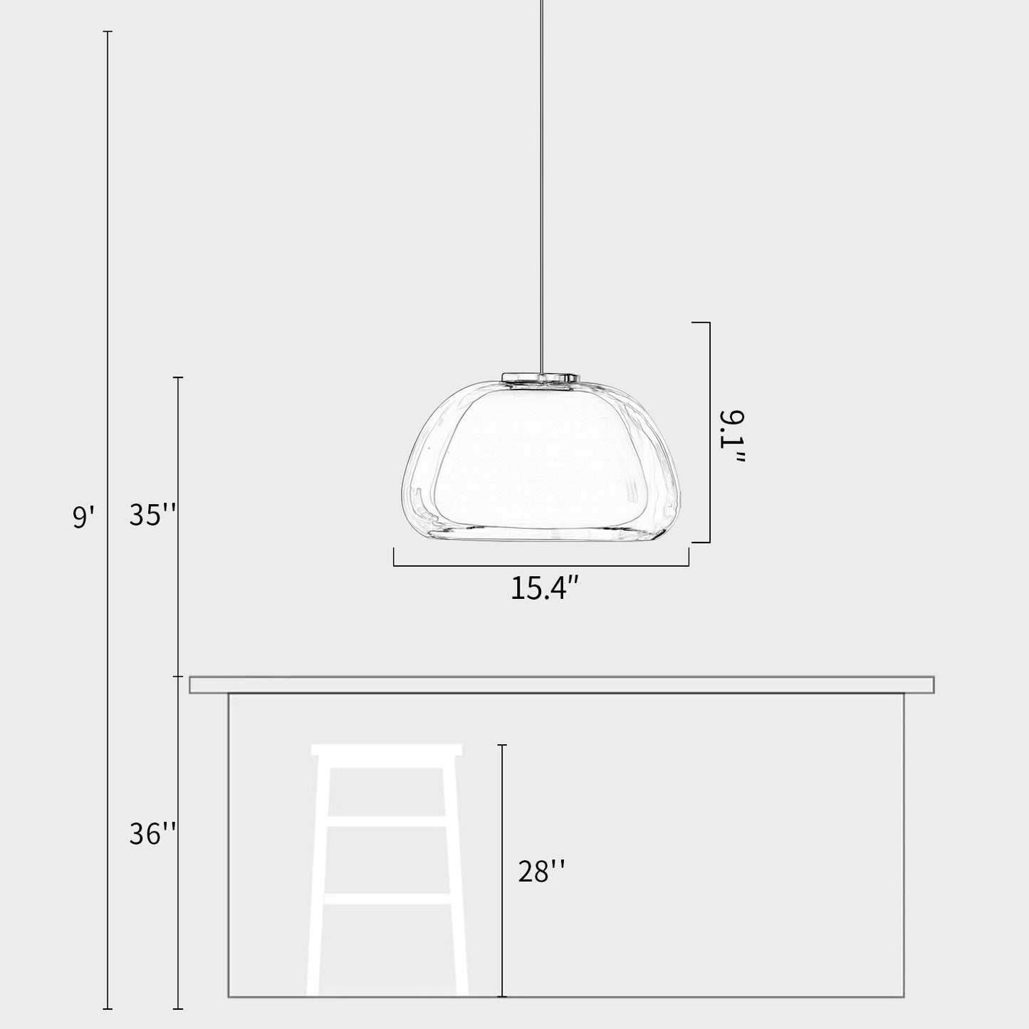 Jelly Glass Pendant Lamp