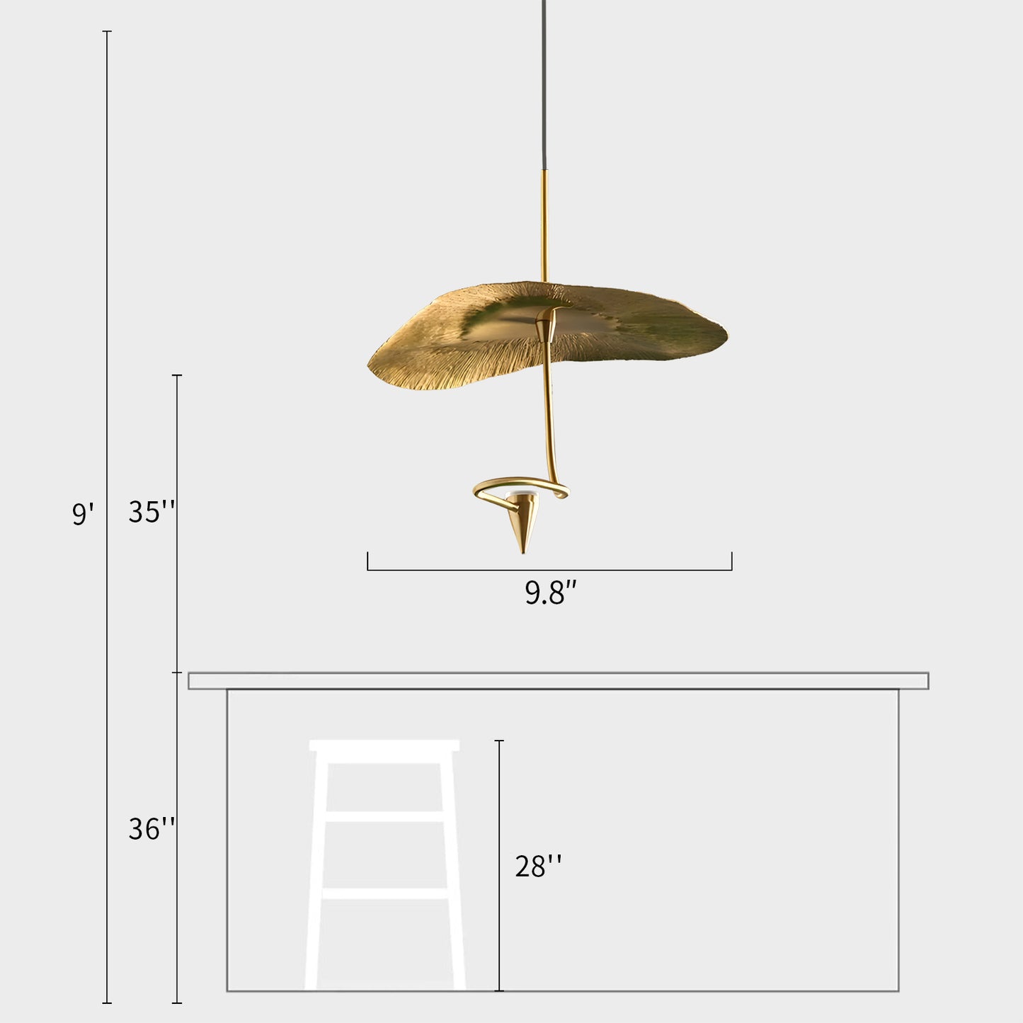 Lotus Leaf Chandelier