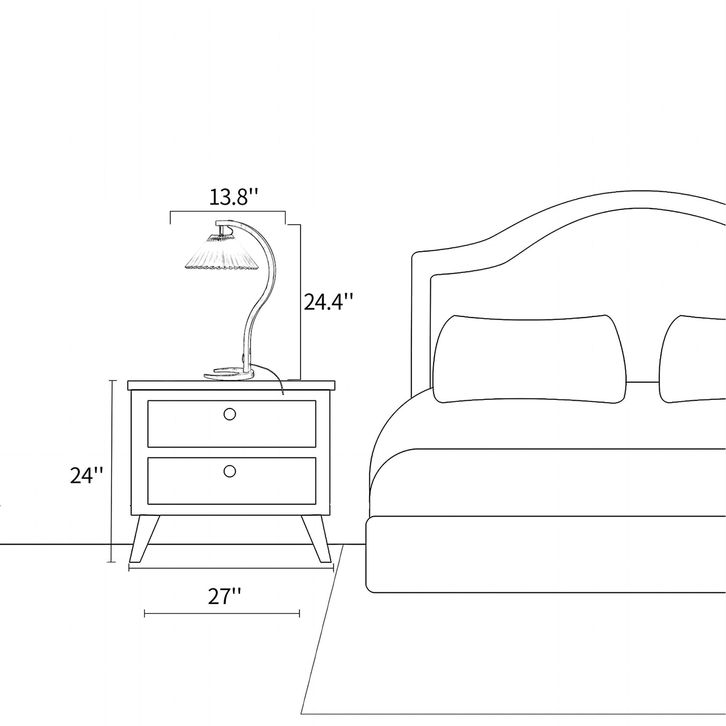 Pleated Table Lamp