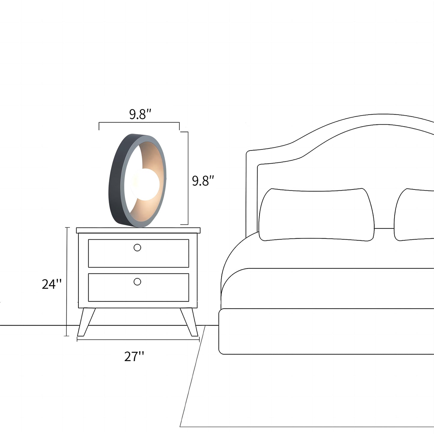 Tenue Circle Table Lamp