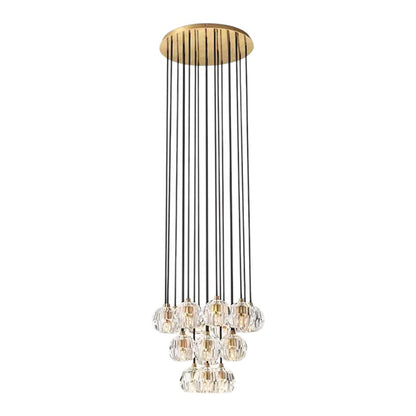 Crystal Ball Round Cluster Chandelier