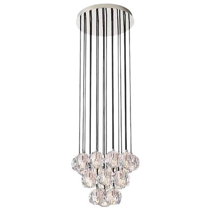 Crystal Ball Round Cluster Chandelier