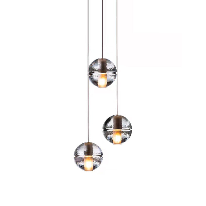 Multi-Crystal Ball Pendant Light