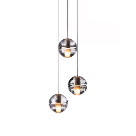 Multi-Crystal Ball Pendant Light