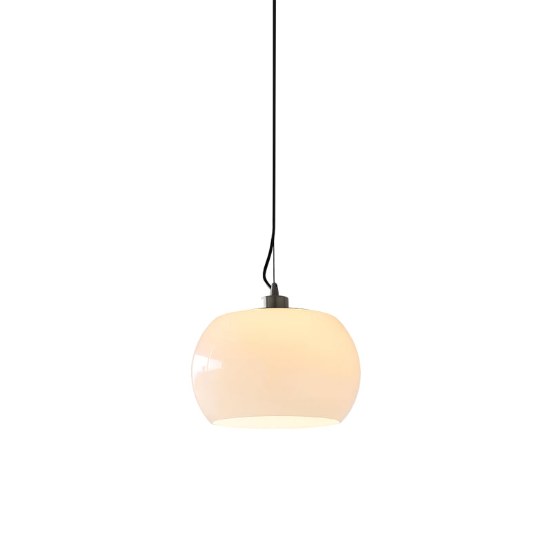 Persimmon Oval Glass Pendant