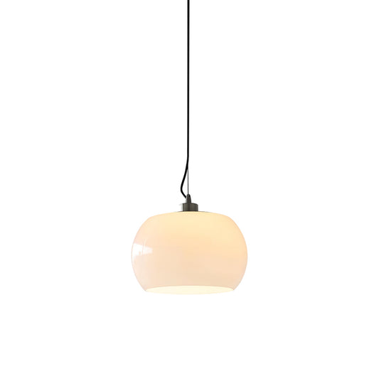 Persimmon Oval Glass Pendant