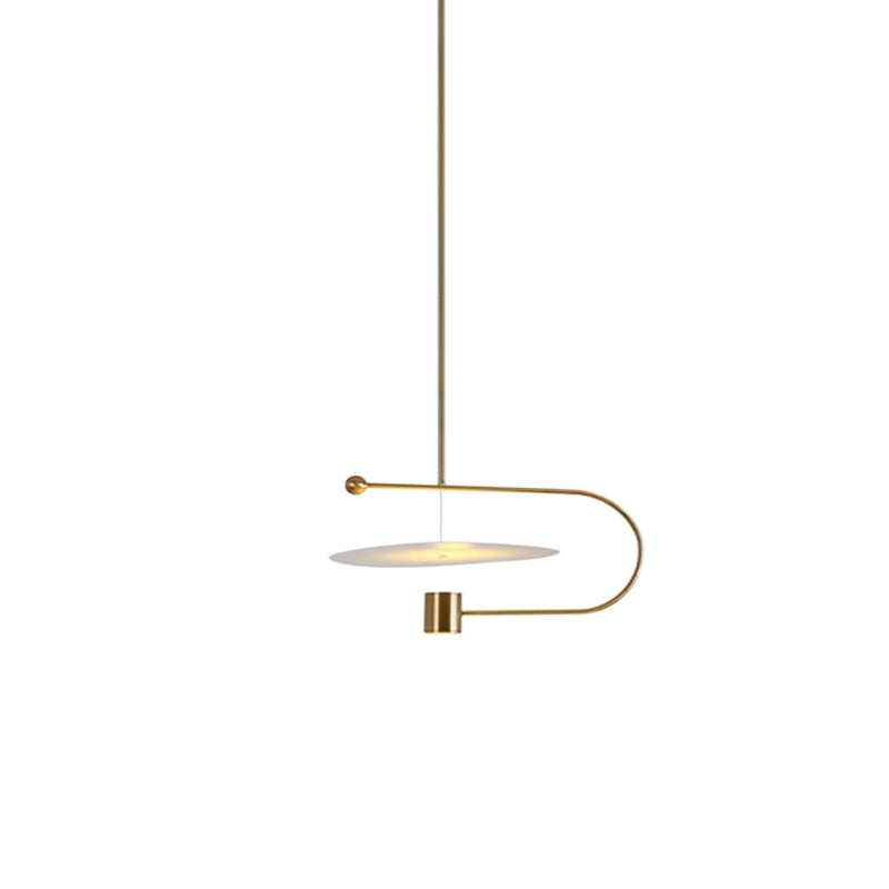 Wide Disc Pendant Light
