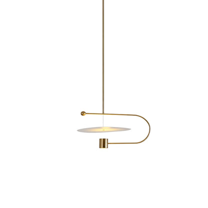 Wide Disc Pendant Light
