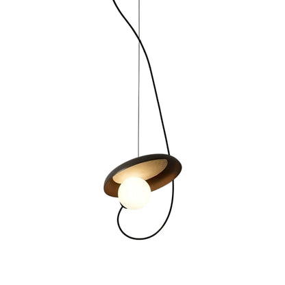 Wire Round Pendant Light
