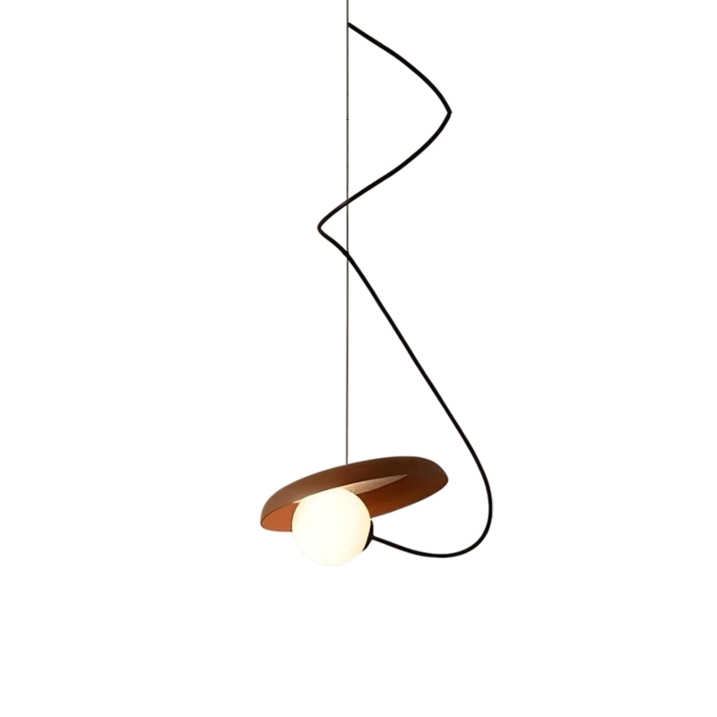 Wire Round Pendant Light
