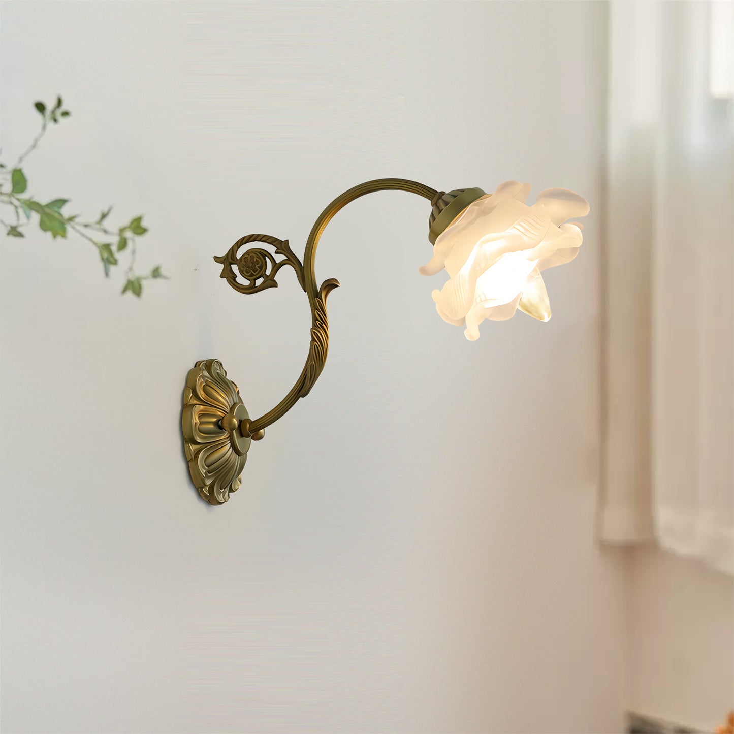 Flower Glass Sconce