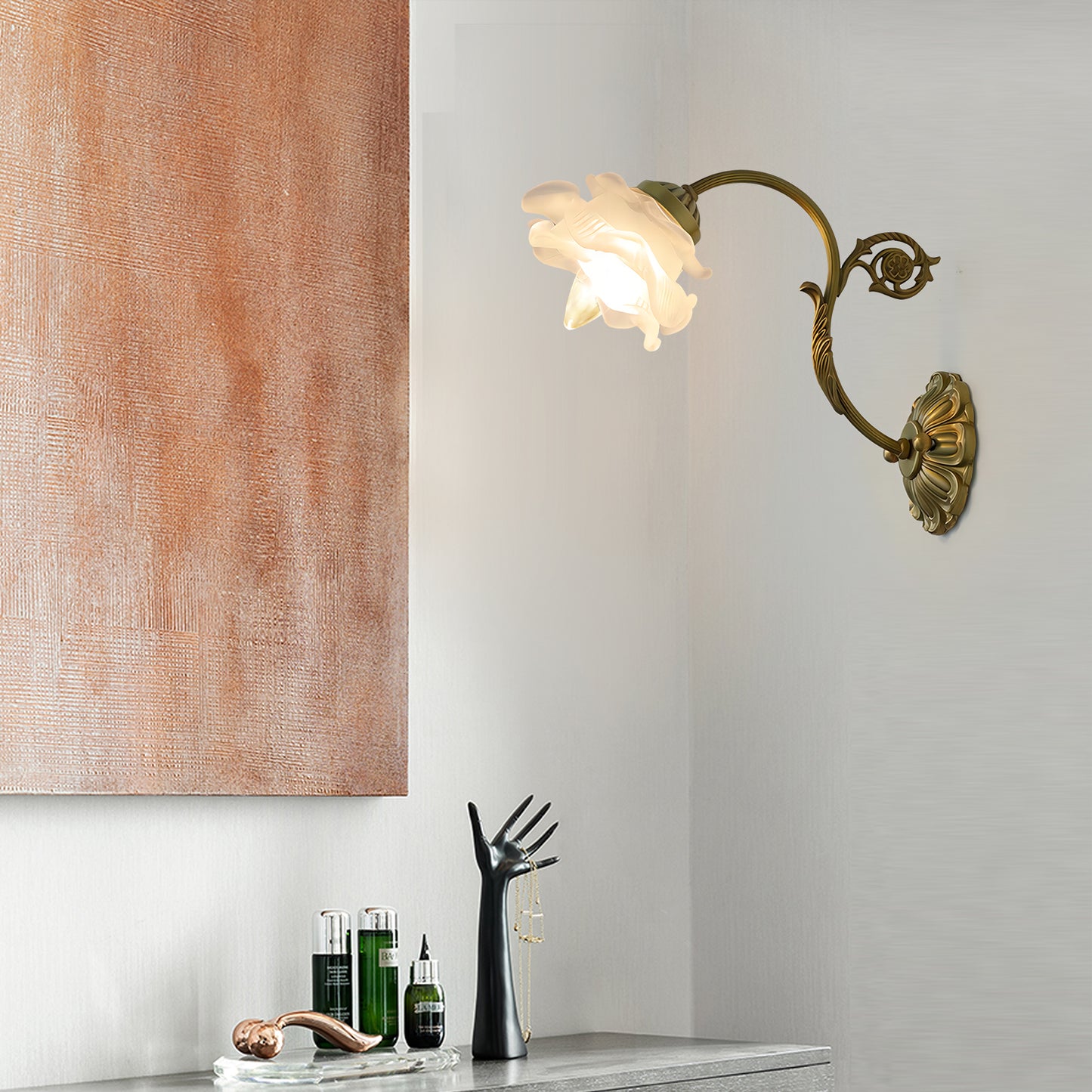 Flower Glass Sconce