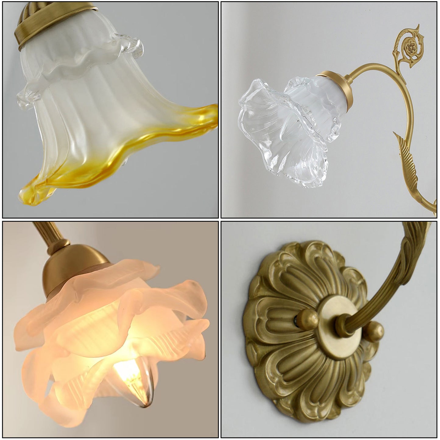 Flower Glass Sconce