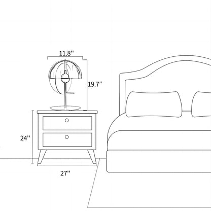 Theia Glass Table Lamp