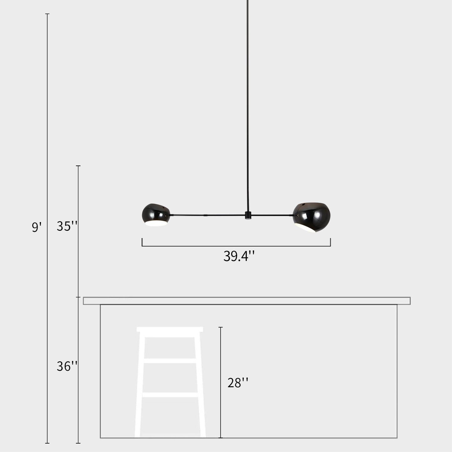 Acaba Globe Chandelier