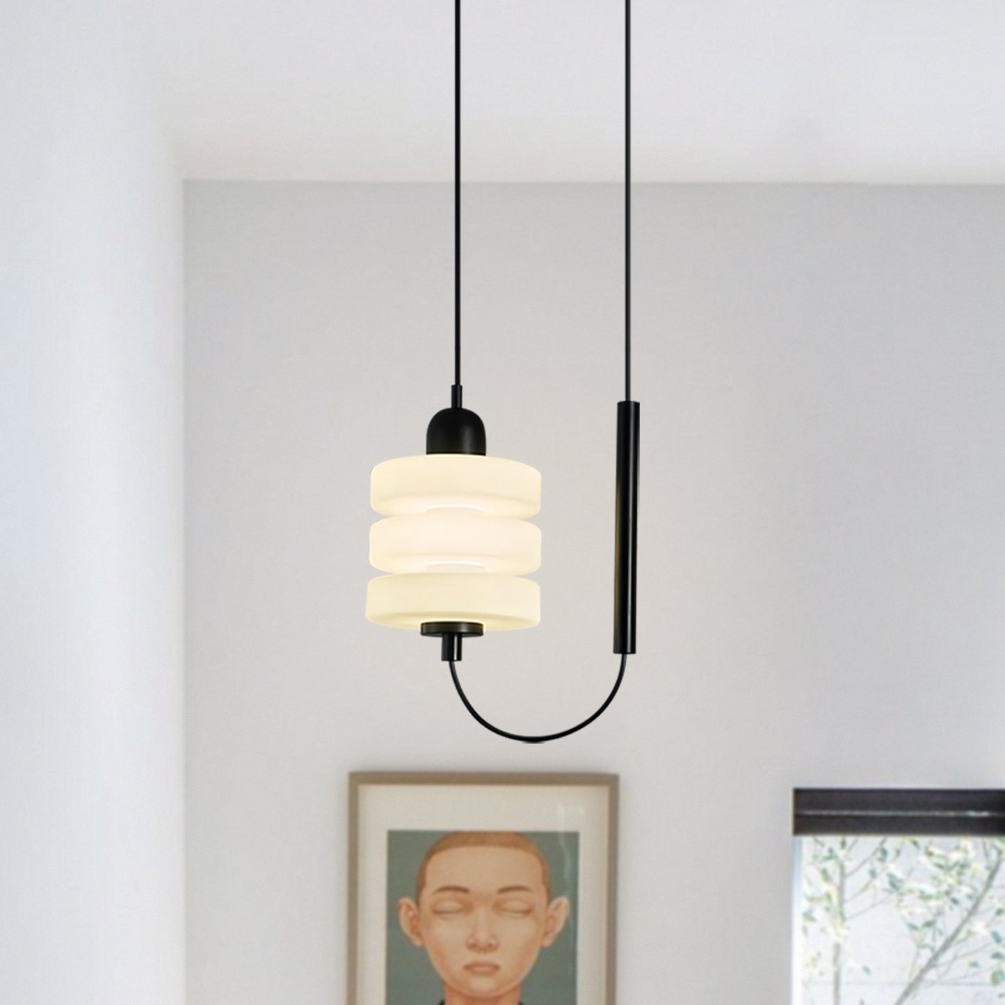 Alabaster Triple Pendant