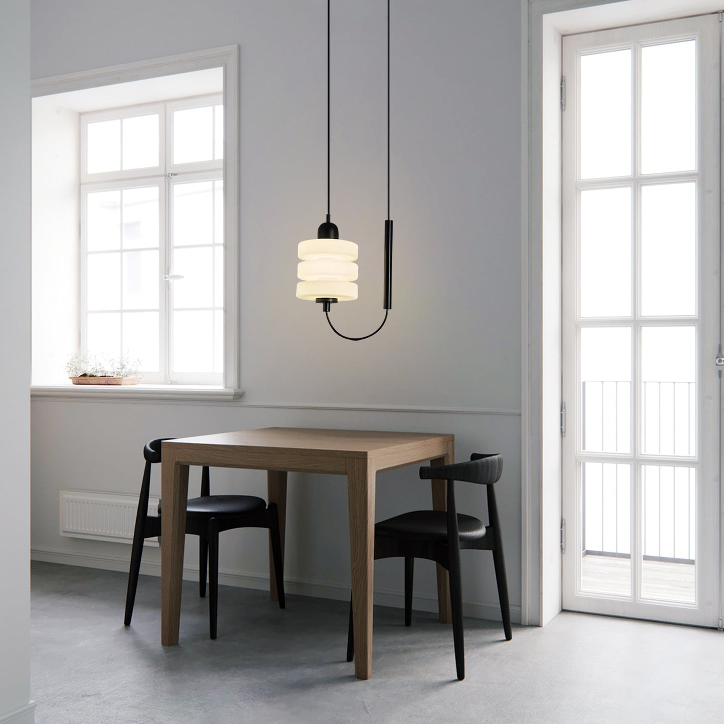 Alabaster Triple Pendant