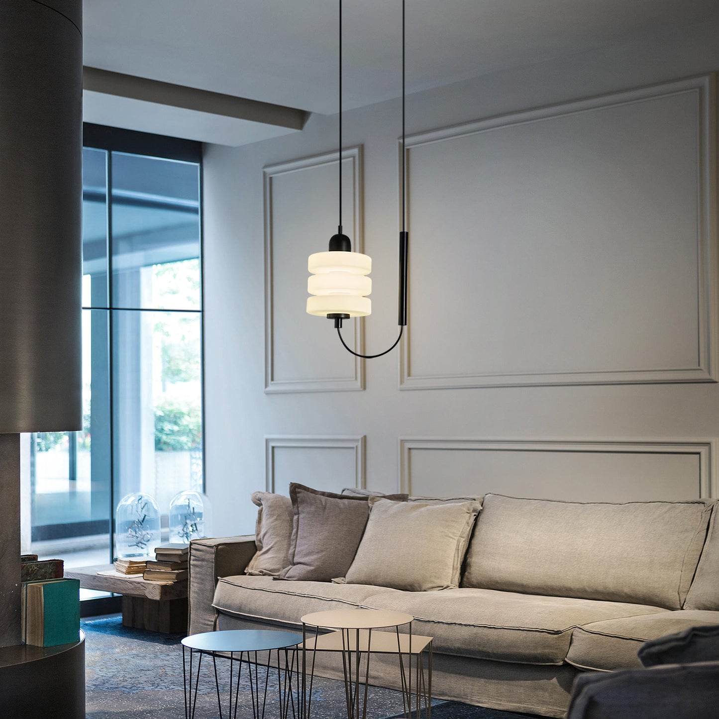 Alabaster Triple Pendant