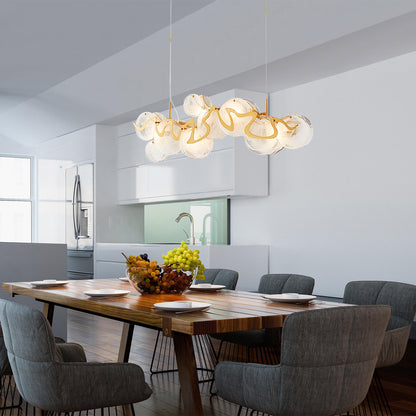 Artichoke Glass Chandelier