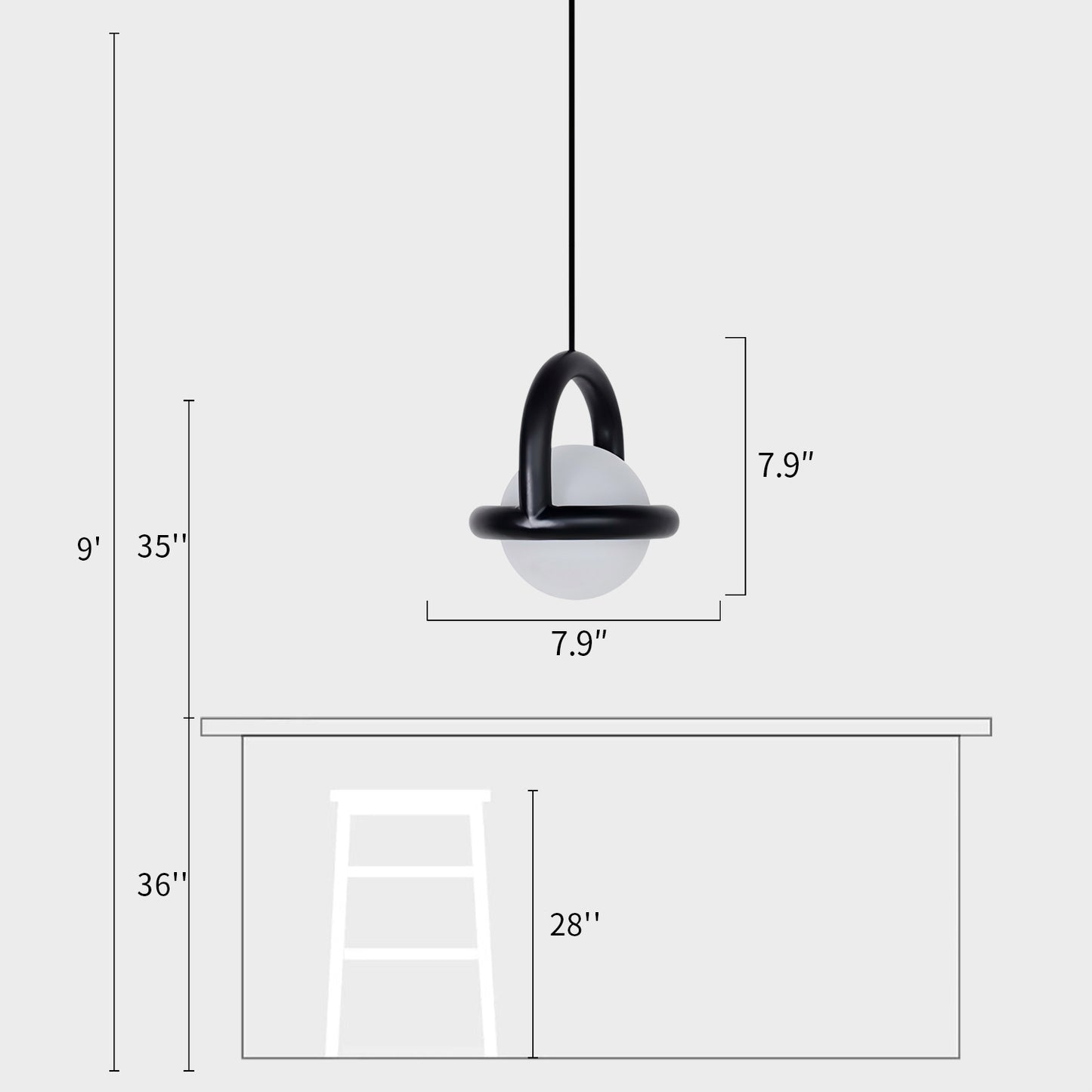 Balloon Globe Pendant Lamp