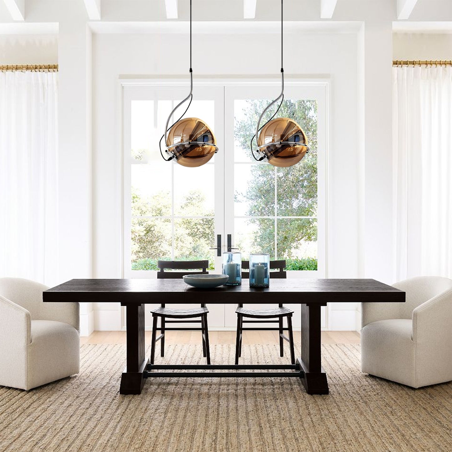 Bauhaus Glass Pendant Light