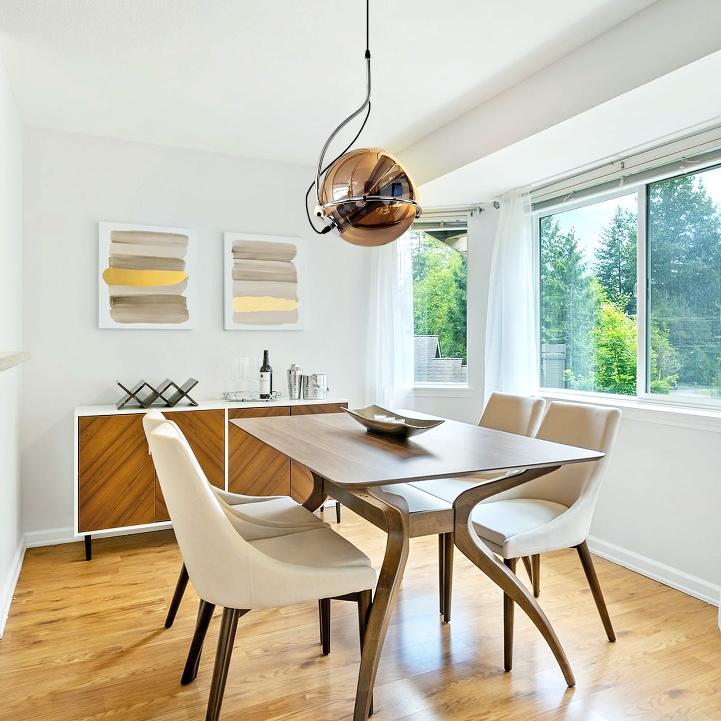 Bauhaus Glass Pendant Light