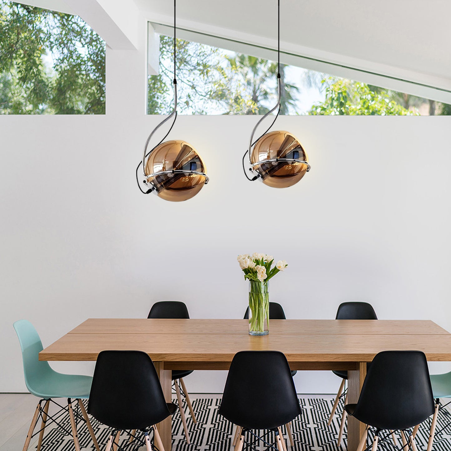 Bauhaus Glass Pendant Light