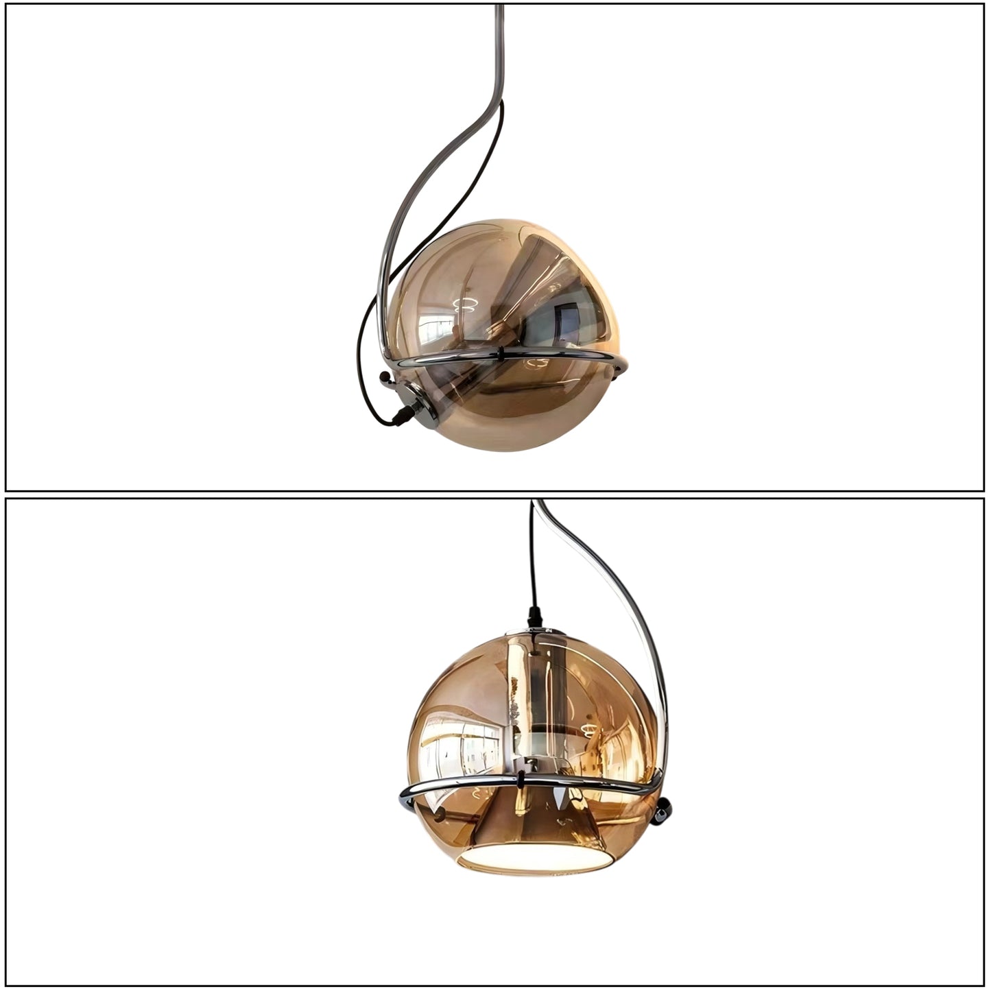 Bauhaus Glass Pendant Light