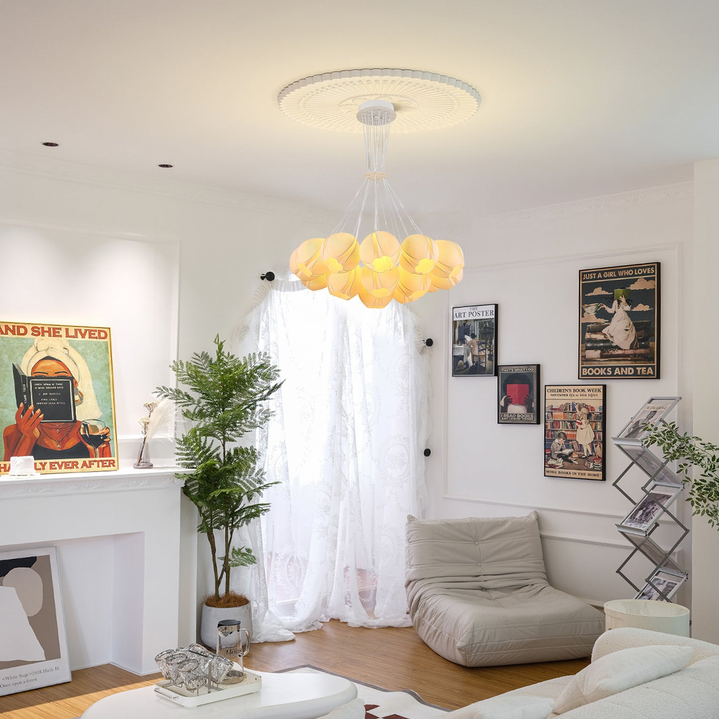 Bud Bouquet Chandelier