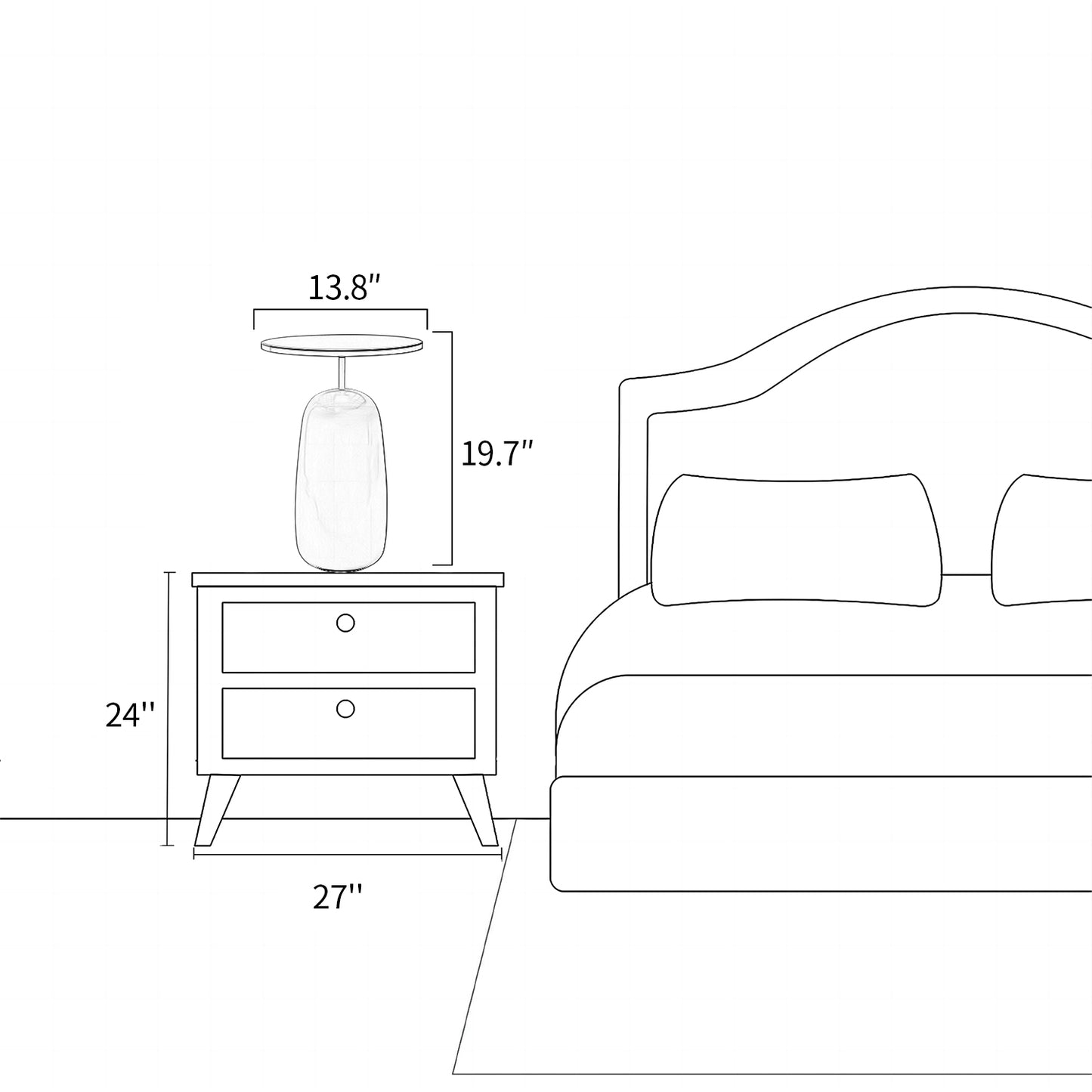Bumble Glass Table Lamp