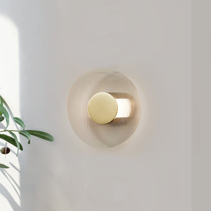 Button Glass Wall Lamp