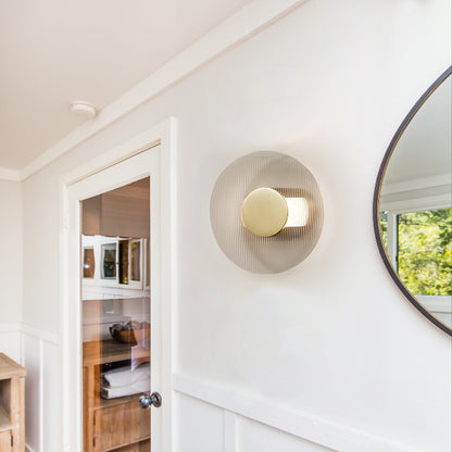 Button Glass Wall Lamp