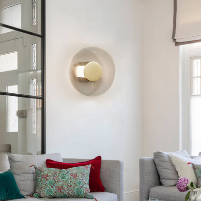 Button Glass Wall Lamp