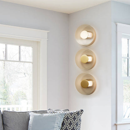 Button Glass Wall Lamp