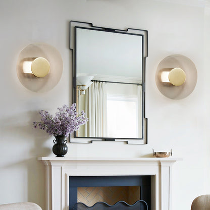 Button Glass Wall Lamp