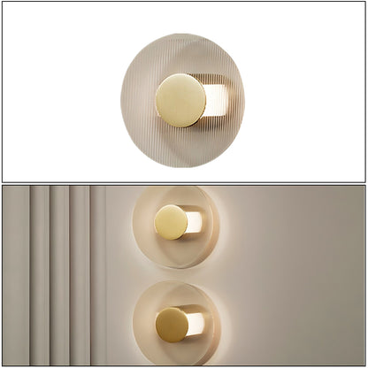 Button Glass Wall Lamp