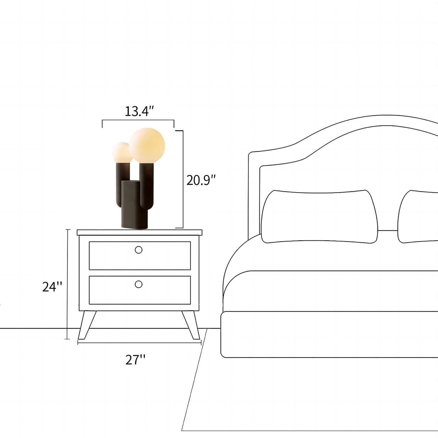 Cactus Globe Table Lamp
