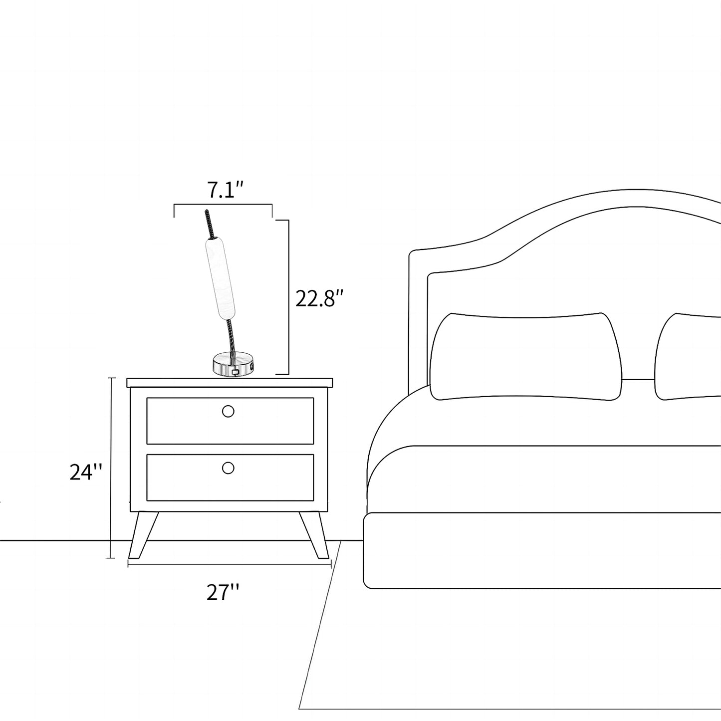 Candle Pin Table Lamp