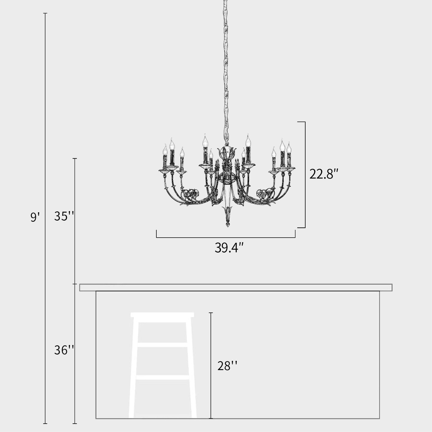 Candlestick Chandelier