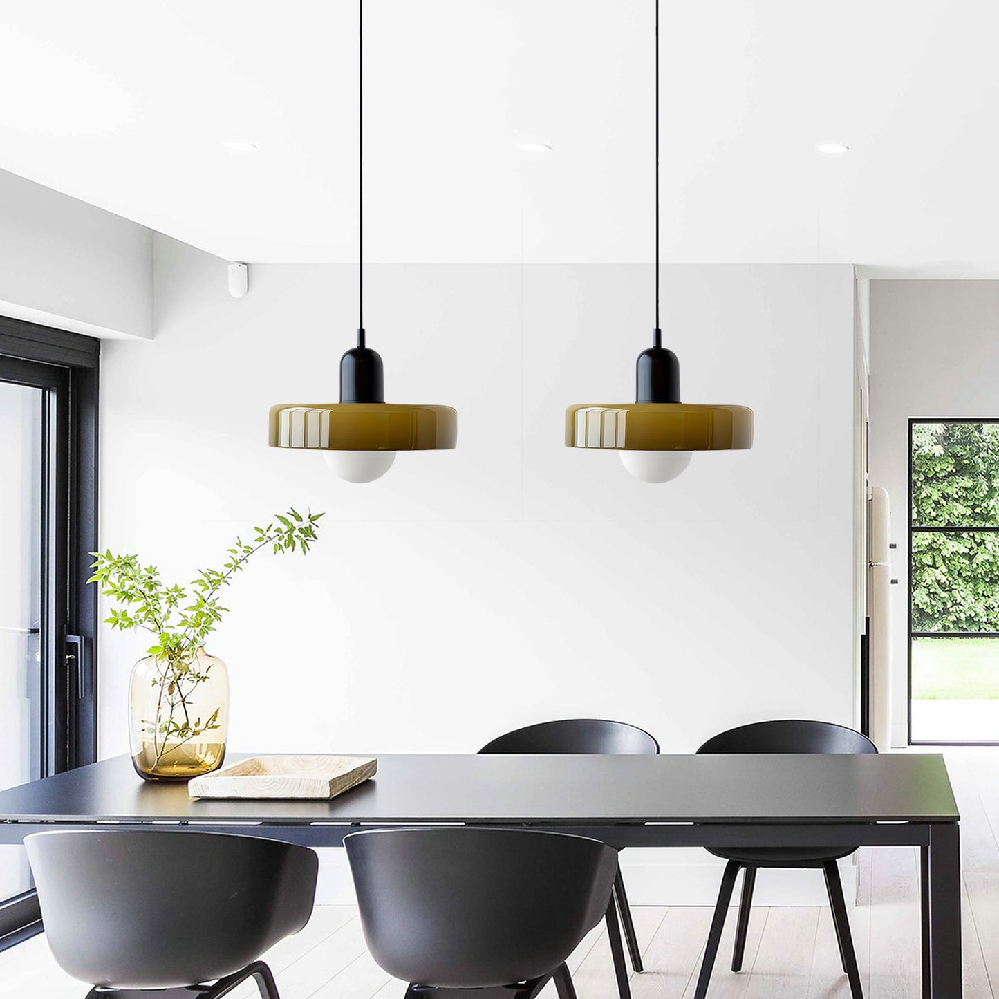 Ceramic Disc Pendant Lamp