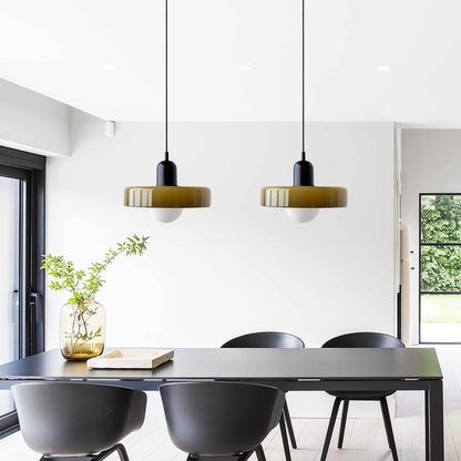 Ceramic Disc Pendant Lamp